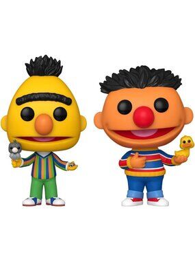 Adorable Bert & Ernie Funko Pop! Figures - Collectible 2-Pack for Fans!